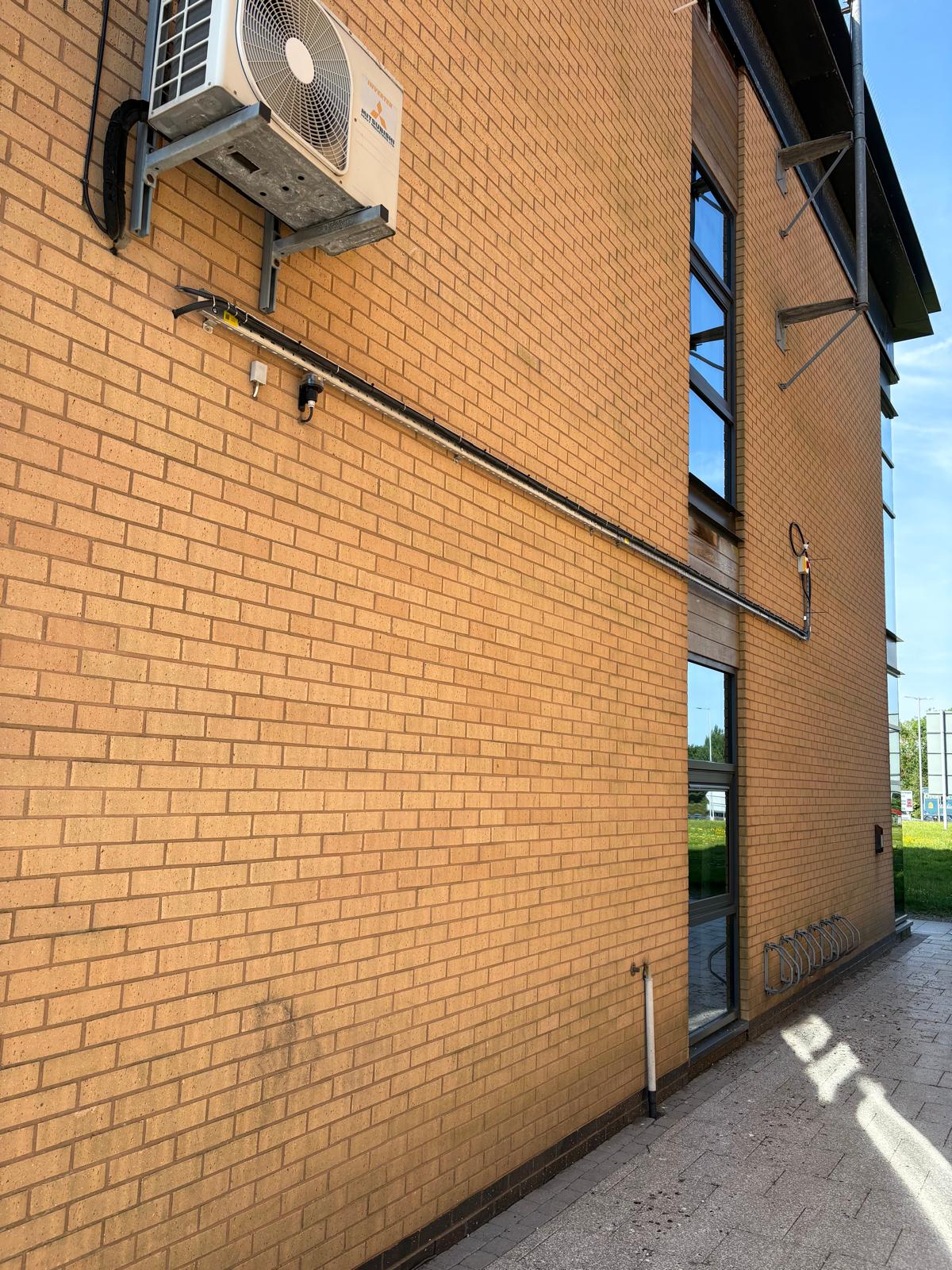 Maxim electricians at work on a commercial job